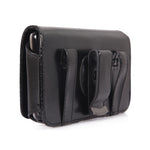 Leather Case Belt Clip Swivel Holster - Cover - LCASE35 - Black - Fonus D29