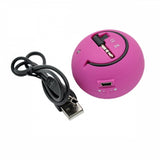 Multimedia Loud Speaker - Wired - MicroSD Player - Pink - Fonus F84