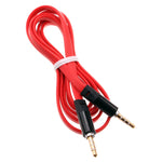 3.5mm Audio Cable Aux-in Car Stereo Speaker Cord - Flat - Red - Fonus T36