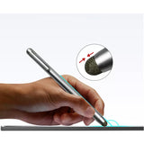 Stylus Touch Screen Pen Fiber Tip Aluminum Lightweight Silver Color - ZDZ60