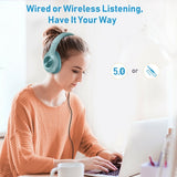 Wireless Headphones Foldable Headset w Mic Hands-free Earphones - ZDCM2