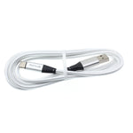 6ft USB-C Cable Charger Cord - Braided - White - Fonus R09