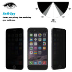 iPhone 6S/7/8 - Privacy Screen Protector - Tempered Glass - 4D Full Cover - Black