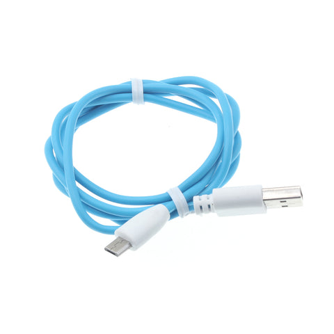 3ft Micro USB Cable Charger Cord - TPE - Blue - Fonus A44