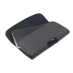 Leather Case Belt Clip Holster Cover - LCASE58 - Black - Fonus A64