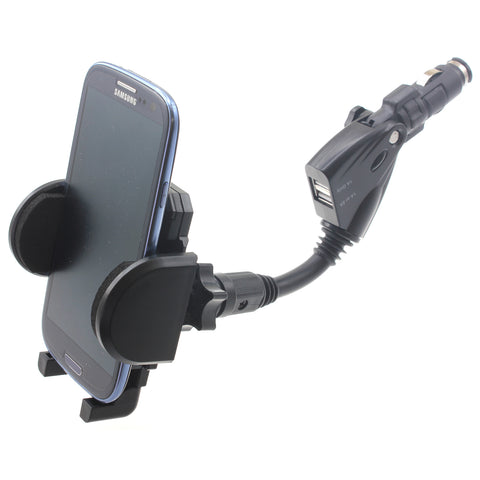 Car Mount for DC Charger Lighter Socket - 2-Port USB - Fonus D52