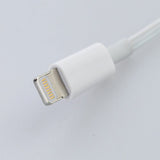Retractable USB to Lightning Cable Charger Cord - White - S04