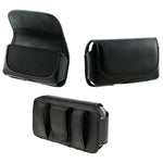 Leather Case Belt Clip Holster Cover - LCASE08 - Black - B08