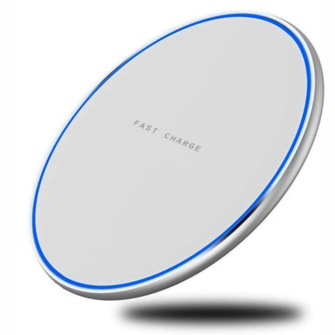 15W Wireless Charger Fast Charging Pad Slim Quick Charge White