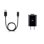 Motorola OEM 2-Port Home Wall Charger - Micro USB Cable