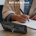 Case Belt Clip Holster Swivel Metal Ring Cover Kickstand Armor - ZDZ07