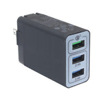34W 3-Port Fast USB Home Wall Charger - Fonus A61