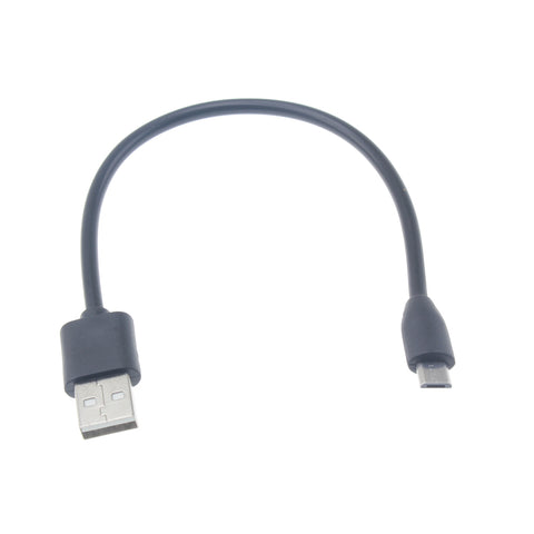 Short Micro USB Cable Charger Cord - TPE - Black - Fonus A33
