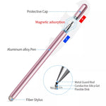Pink Stylus Touch Screen Pen Fiber Tip Aluminum Lightweight - ZDZ80