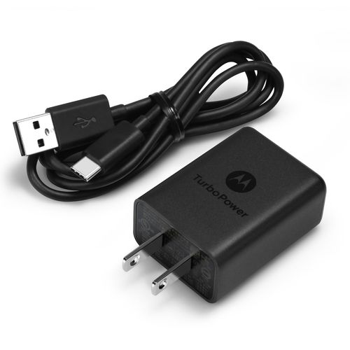 MOTOROLA 18W TURBO POWER FAST HOME CHARGER With a 3 FT YPE-C USB CABLE