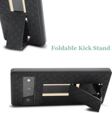 Belt Clip Case and 3 Pack Privacy Screen Protector Swivel Holster TPU Film Kickstand Cover Anti-Peep Anti-Spy - ZDZ10+3Z29