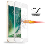 iPhone 7/8 Plus - Tempered Glass Screen Protector - HD Clear - 5D Curved - Full Cover - White