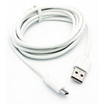 6ft Micro USB Cable Charger Cord - TPE - White - Selna B83