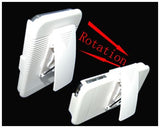 Case Holster Combo Swivel Belt Clip - Dropproof - Kickstand - White - Fonus S69