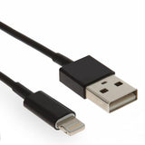 3ft USB to Lightning Cable Charger Cord - TPE - Black - A08