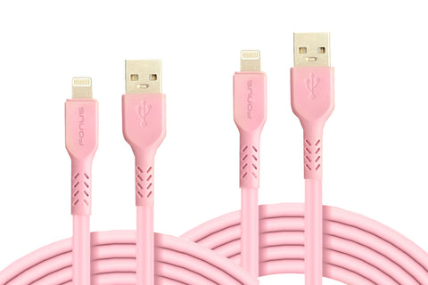 6ft and 10ft Long USB Cables Charger Cord Power Wire Wire Pink Sync - ZDZ14