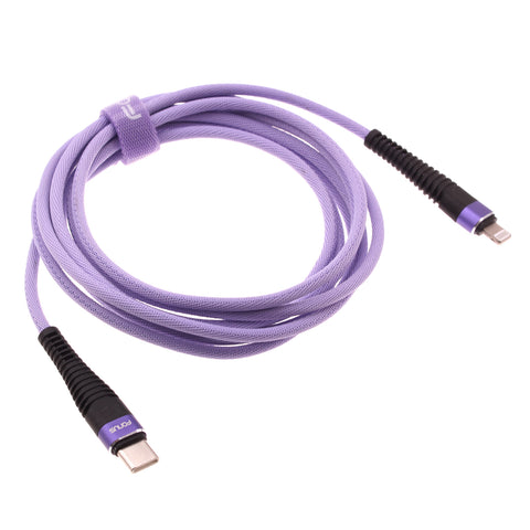 Purple 10ft PD Cable USB-C Extra Long Cord Fast Charger Power Wire TYPE-C - ZDA97