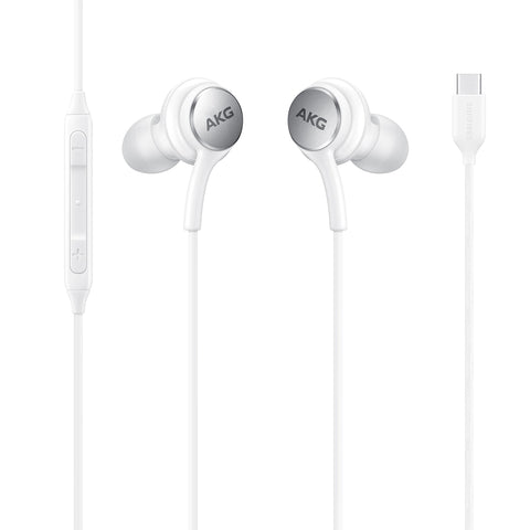 AKG TYPE-C Earphones Authentic Headphones USB-C Earbuds EO-IC100 w Mic - White