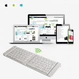 Bluetooth Keyboard Wireless Folding Rechargeable Portable - V26