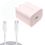 20W PD Home Charger Fast Type-C 6ft Long Cable Quick Power Adapter - ZDA81