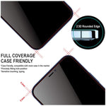 3 Pack Privacy Screen Protector. Tempered Glass Curved Anti-Spy Anti-Peep 3D Edge - ZD3G56
