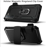 Case Belt Clip Holster Swivel Metal Ring Cover Kickstand Armor - ZDZ65