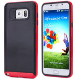 Hybrid Case Dual Layer Armor Defender Cover - Shockproof - Red - Selna N72