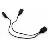 Micro USB Dual Male Port Y Adapter Splitter  - S76