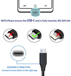 10ft USB-C Cable Charger Power Cord - TPE - Black - Fonus J50