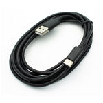 6ft USB-C Cable Power Cord - Turbo Charge - Black - Fonus D77