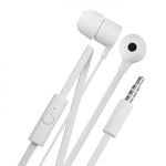 HTC Original Earphones Flat Headphone Earbuds - White