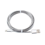 6ft USB to Lightning Cable Charger Cord - Metal - Silver - G43