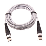 6ft and 10ft Long PD USB-C Cables Fast Charge TYPE-C to TYPE-C Cord Power Wire USB-C to USB-C Data Sync - ZDY67