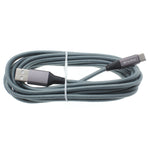10ft USB-C Cable Charger Cord - Braided - Gray - Fonus KC95