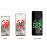 Samsung Galaxy S20 Ultra - Tempered Glass Screen Protector - 3D Curved - Full Cover - Fingerprint Unlock