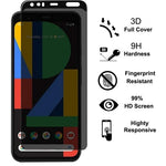 Google Pixel 4 XL - Privacy Screen Protector 3D Tempered Glass